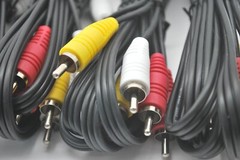 Pack of 10 3-RCA AV Composite Cable Black Cord by SatelliteSale 6 feet