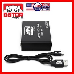 Toslink Optical Fiber Digital Audio Splitter Adapter SPDIF 3-Port 1×3 1-In 3-Out