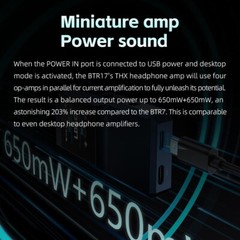FiiO BTR17 Bluetooth 5.4 USB DAC AMP w/LDAC, aptX Lossless. Dual ES9069Q (Black)