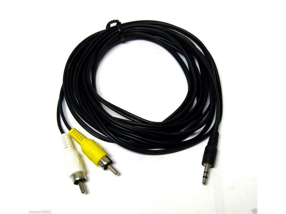 3.5mm 1/8″ Male Stereo Mini plug Jack TO 2RCA Stereo Phono Audio Speaker CABLE