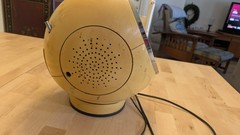 Vintage Weltron 2001 Spaceball AM/FM Radio Yellow 8 Track