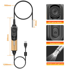 MUCAR 892BT OBD2 MU-AI Full Diagnostic Scanner CANFD/DOIP 35+Resets W/ Endoscope