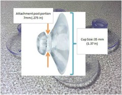 New – Replacement Suction Cups for various Radar Detector Mounts (Qty 4 Cups)