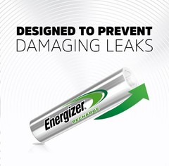 Recharge Universal Rechargeable AAA Batteries 8 Pack, Triple A Batteries