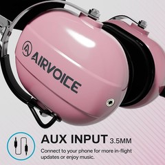 viation Headset for Pilots with Mono Sound and Passive Noise Cancellation, PNR A