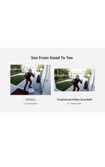 AOSU Video Doorbell Pro V8P1AX11 + WiFi Homebase Black/Space Gray Open Box