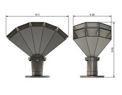 M1510B Multicell Horn 10″/15 (PAR) -500Hz for 1″, 1.4″ or 1.5″ Drivers