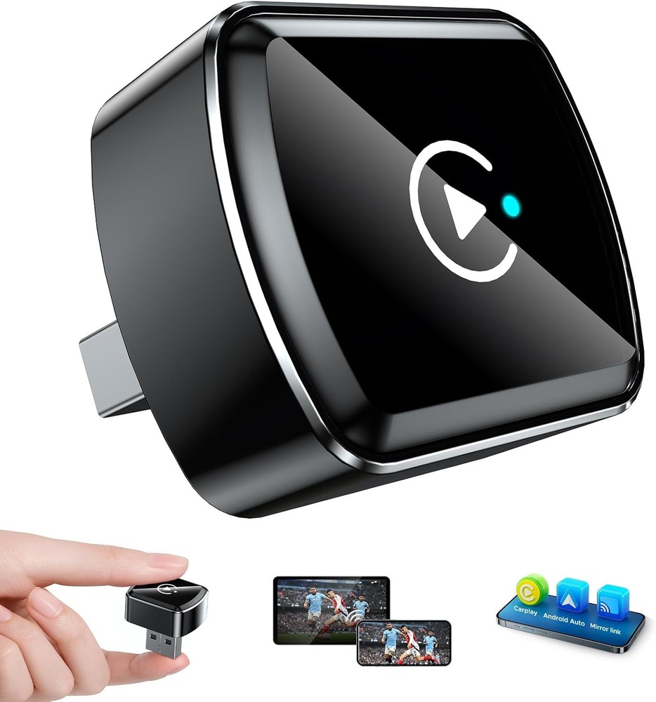 4 in 1 Wireless CarPlay Adapter For Apple Android Carplay Dongle Plug and Play