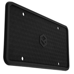 Silicone License Plate Frame Rust Proof, Rattle Proof, Weather Proof Black