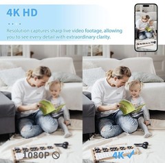 Mini Camera – 4K HD Wireless Small Camera – Tiny Indoor Security Camera with …
