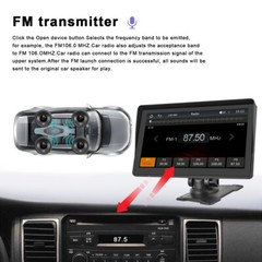 7″ Portable Car Stereo Radio Wireless Apple CarPlay Android Auto Touch Screen
