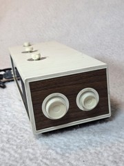 Vintage Panasonic Woodgrain Flip AM Radio Alarm Clock RC-1282 TESTED-RARE Works