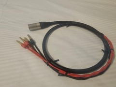 Canare 4S8 4-Pin XLR Male to 4 BFA Banana Plug OCC Silver Hifi Speaker Cable