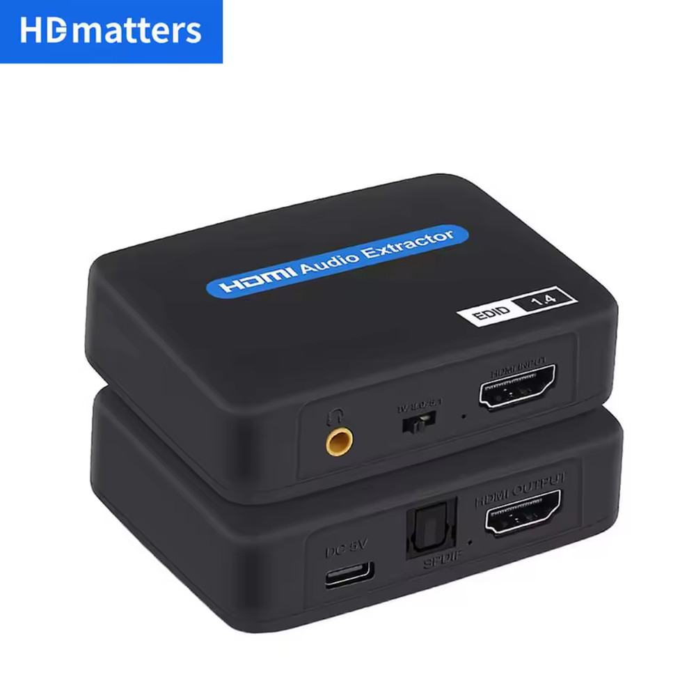 4K HDMI Audio Extractor HDMI Audio Splitter HDMI to toslink+Aux Audio+HDMI Video