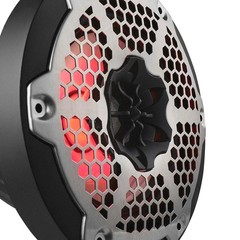 2 Pair DS18 NXL-6M/BK HYDRO Black 6.5″ 1200W 4-Ohm 2 Way Marine Speakers RGB LED