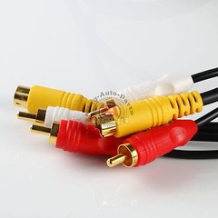 6FT 6 Feet S-Video Mini Din 4 Pin with RCA Audio Red / White Cable Cord Adapter