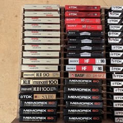 Maxell XLII 90 High Bias Cassette Tape Packs NOS Sealed Type I/II TDK Lot of 68