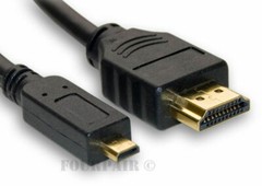2 Pack Lot 3ft Micro HDMI Cable Male Converter 4K GoPro HERO 9 8 7 6 5 4 Black