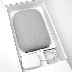 Google Nest Audio Smart Stereo Speaker Voice Assistant Chalk Light Gray