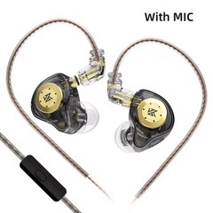 Kz Edx Pro Earphones Dynamic in Ear Monitor Hifi Wired Headphones Bass Stereo Ga