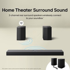 LG S55TR Electronics Soundbar For TV 5.1 Channel With Dolby Audio And Rear