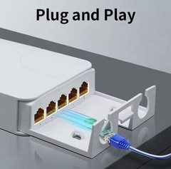 Outdoor POE Extender 5-Port Poe Extender 1 in 4 out for IP Camera and CCTV