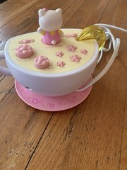 Hello Kitty Sanrio RCA Alarm Clock Radio Pink Teacup AM/FM Decor Digital WORKS
