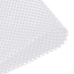 White Speaker Mesh Grill Stereo Fabric Dustproof 50cm x 160cm 20″ x 63″