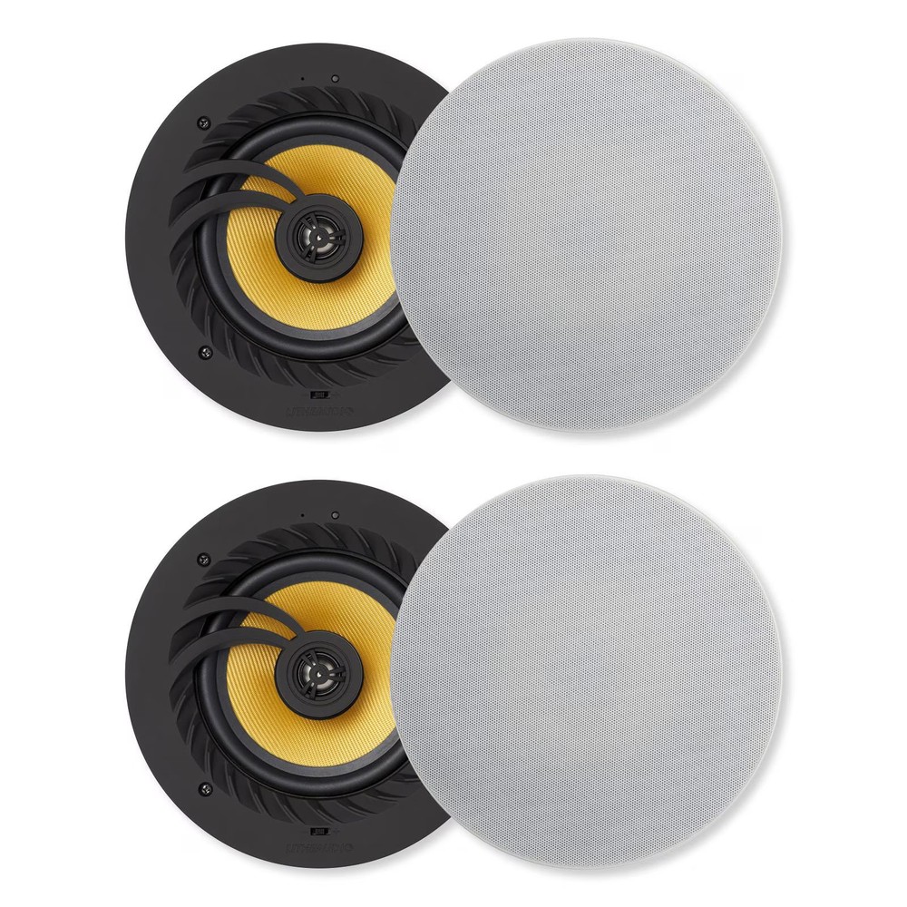 Lithe Audio BLE Wireless 6.5″ Ceiling Speaker, 2 Master & 2 Passive (03202)