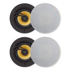 Lithe Audio BLE Wireless 6.5″ Ceiling Speaker, 2 Master & 2 Passive (03202)