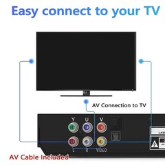 DVD Player All Region Free DVD CD Disc Player AV Output USB Remote Control 2026
