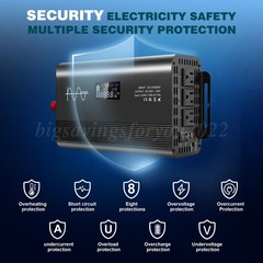 Pure Sine Wave 8000 Watt Power Inverter DC 12v to AC 110V-120V 8000W Inverter