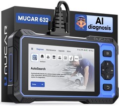 2025 Mucar 632 Four Systems Car Diagnostic Tool OBD2 Scanner Code Reader CANFD