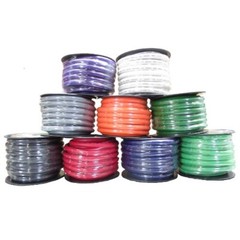 50 ‘ ft 2/0 Gauge AWG 25′ RED / 25’ BLACK Power Ground Wire Sky High GA ft