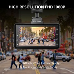 AZDOME Dual Lens Dash Cam ADAS 1080P FrontRear Car DVR Driving Recorder G-Sensor