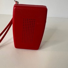 Vintage Solid State Arrow Transistor Radio Red Made in Hong Kong Working