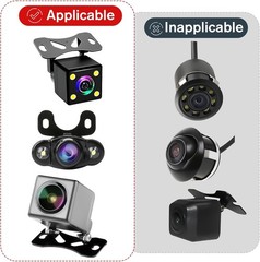 Versatile 2 Pcs Rear Camera Mount – Adjustable & Easy to Use for Safe Driving