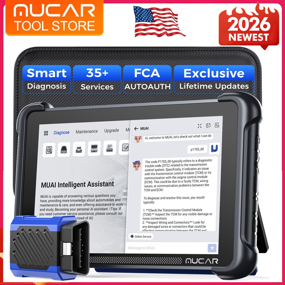 MUCAR 892BT Full System OBD2 Diagnostic Tool Bidirectional Scanner Free Update