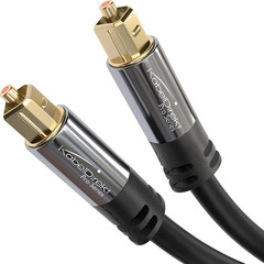 Kabeldirekt TOSLINK – Optical Audio Cable – 6Ft – Fiber Optic Cord, S/PDIF Digit