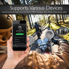 Pyle PLMCA60 300W Motorcycle/ATV Waterproof Speaker & Amp Audio Kit AUX In