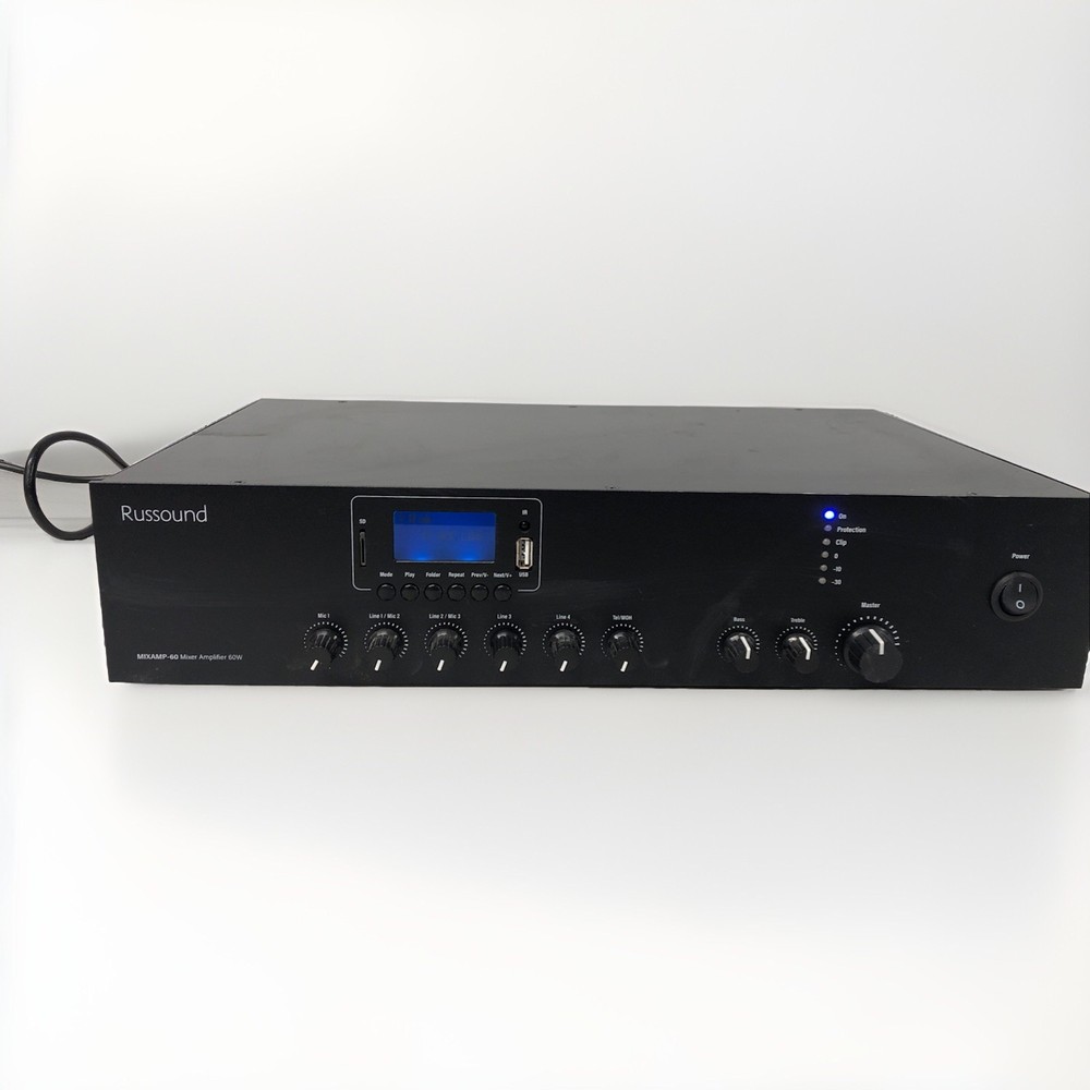 Russound 6-input mixer / amplifier, MP3 player, FM tuner & Bluetooth MIXAMP-60