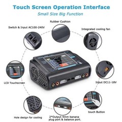 HTRC Touch Screen Dual Channel RC car lipo battery Balance Charger Discharger