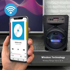 3000W Portable Bluetooth Speaker Sub woofer Heavy Bass Sound System Party+Remote