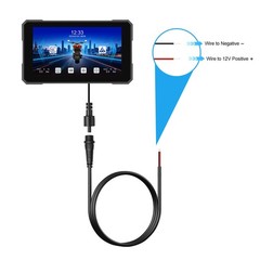 7″ Wireless CarPlay Android Auto Portable Screen Waterproof Motorcycle Navigator