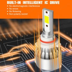 For Dodge Charger 2016-2019 -2PC 6000K White 9005 LED Headlight Bulbs Hi/Lo Beam