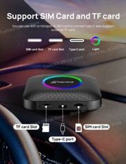 8 128G Android Auto Carplay LED Ai Box Multimedia Players Wireless Android 13