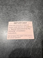 Optex RX-40PI Quad Technology Passive Infrared Sensor 40ft Pet Immunity
