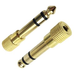 1/8 3.5mm Female to 1/4 6.5mm Male Headphone Stereo Audio Jack Adapter Plug US
