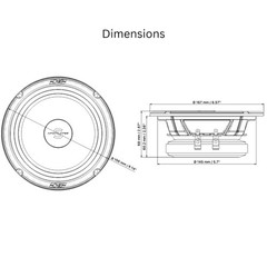6.5″ 600 Watt 4-Ohm Midrange Car Audio Speakers Apocalypse Deaf Bonce AP-M60SQL