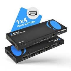 OREI 4K 1X4 HDMI Splitter, 1 Port to 4 Display, Powered